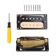 thumbnail image 4 of Pastillas de guitarra de doble bobina en blanco y negro con juego de destornilladores y tornillos, 4 of 5