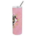thumbnail image 4 of Caroline's Treasures Rottweiler Fleurs Roses 20 oz Gobelet Mince à Double Paroi en Acier Inoxydable, 4 of 4