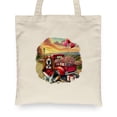 thumbnail image 2 of Be My Valentine's Basset Hound Truck Full of Love Flower Balloon Canvas Tote Bag Bassets Dog Breed Lovers Gifts Idea Reusable Shopping Grocery Bag - 02029, 2 of 5