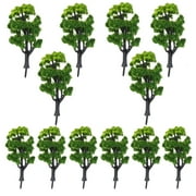 12pcs 1:50 Train Scenery Landscape Model Trees (Green)