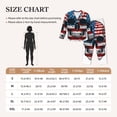thumbnail image 4 of Sigee American Flag Skull for Women’s Pajama Sets Long-Sleeved Pjs Sets for Women 2 piece Sleepwear-Medium, 4 of 7