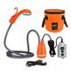 thumbnail image 1 of Bomba de ducha para acampar al aire libre, cabezal de ducha recargable por USB con plegado, 1 of 8