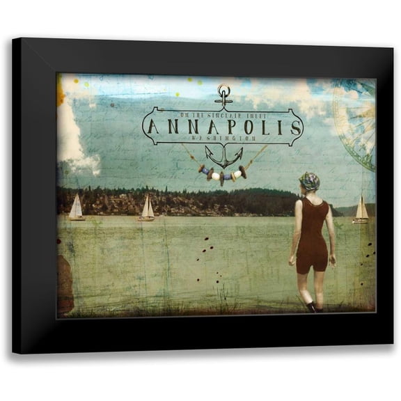 Lloyd, Sandy 14x12 Black Modern Framed Museum Art Print Titled - Annapolis