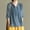 Light Blue, variant on Hauaitttt Vintage Embroidered Linen Loose Fit V Neck 3/4 Sleeve Shirt for Women Casual Pullover Blouse Plain Short Sleeve Shirts for Women Women Casual Shirts Summer Long Sleeve Rayon Tops for Women