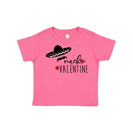 

Inktastic Funny Nacho Valentine Sombrero Hat Mustache and Hearts Gift Toddler Boy or Toddler Girl T-Shirt