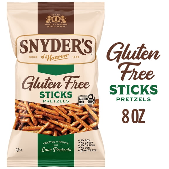 Snyder's of Hanover Gluten Free Pretzel Sticks, 8 oz Bag