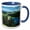 Blue/White, variant on 3drose, Austria, Schloss Fuschl Castle, Salzkammergut-eu03 Rer0012 - Ric Ergenbright, 11oz Two-tone Green Mug