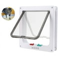 Indoor Cat Door 4Way Locking Pet Door for Cats and Small Dogs Indoor