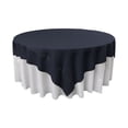 thumbnail image 2 of LA Linen TCpop90x90-NavyP72 Polyester Poplin Square Tablecloth, Navy - 90 x 90 in., 2 of 2