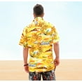 thumbnail image 2 of Cliff Booth Yellow Hawaiian Shirt Once Upon A Time In Hollywood Movie Costume, 2 of 8