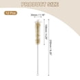 thumbnail image 2 of Uxcell Tube Bottle Cleaning Brush 30mm Wire Pipe Cleaner Bore Brush Cleaning Stainless Steel Handle Brown 12 Pcs, 2 of 6