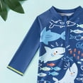thumbnail image 5 of NOLDARES Baby Swimsuit Boys Toddler Bathing Suit Rash Guard Infant Two Piece Swimwear Sunsuits(Blue,2-3 Years), 5 of 6
