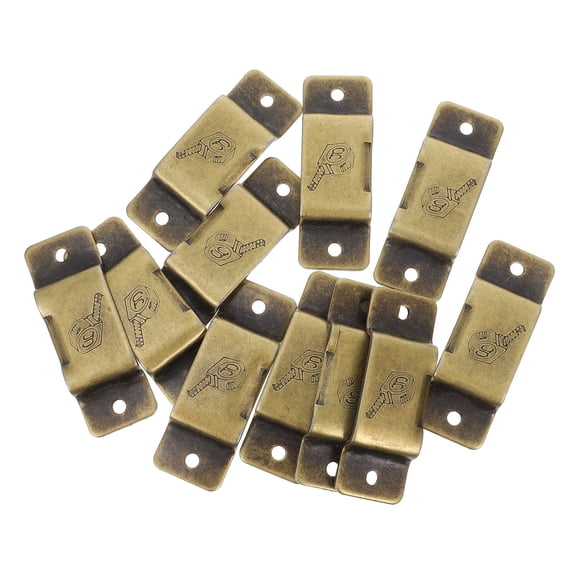 PTOOTP Tape Measure Holder Clips Versatile Secure Grip Golden Iron 10Pack