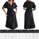thumbnail image 3 of Vestido De Mujer Primavera verano vestidos casuales cinturón vestido femenino para cóctel (negro XL) Cgtredaw Para estrenar, 3 of 7