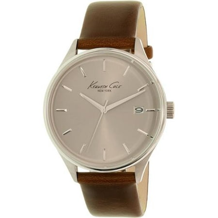 Men's Kenneth Cole Brown Leather Strap Watch 10029305