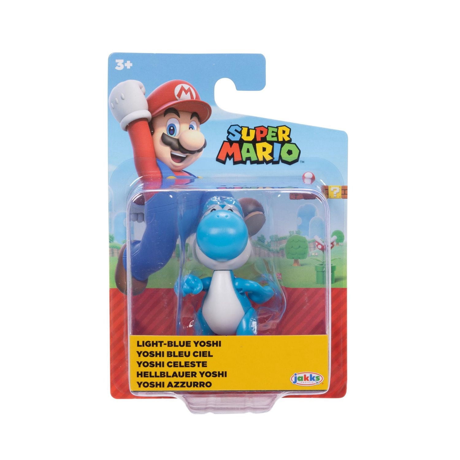 Figurine Nintendo de 2,5 pouces – Yoshi bleu pâle