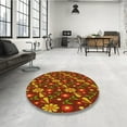 thumbnail image 3 of Ahgly Company Indoor Rectangle Patterned Tomato Sauce Red Area Rugs, 2' x 3', 3 of 6