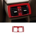 thumbnail image 1 of Real Bright Soft Car Interior Carbon Fiber Sticker Decoration4Pcs Red Carbon Fiber Rear Air Vent Outlet Cover For BMW X3 F25 X4 F26Auto Car Protection Interior Accessories, 1 of 8