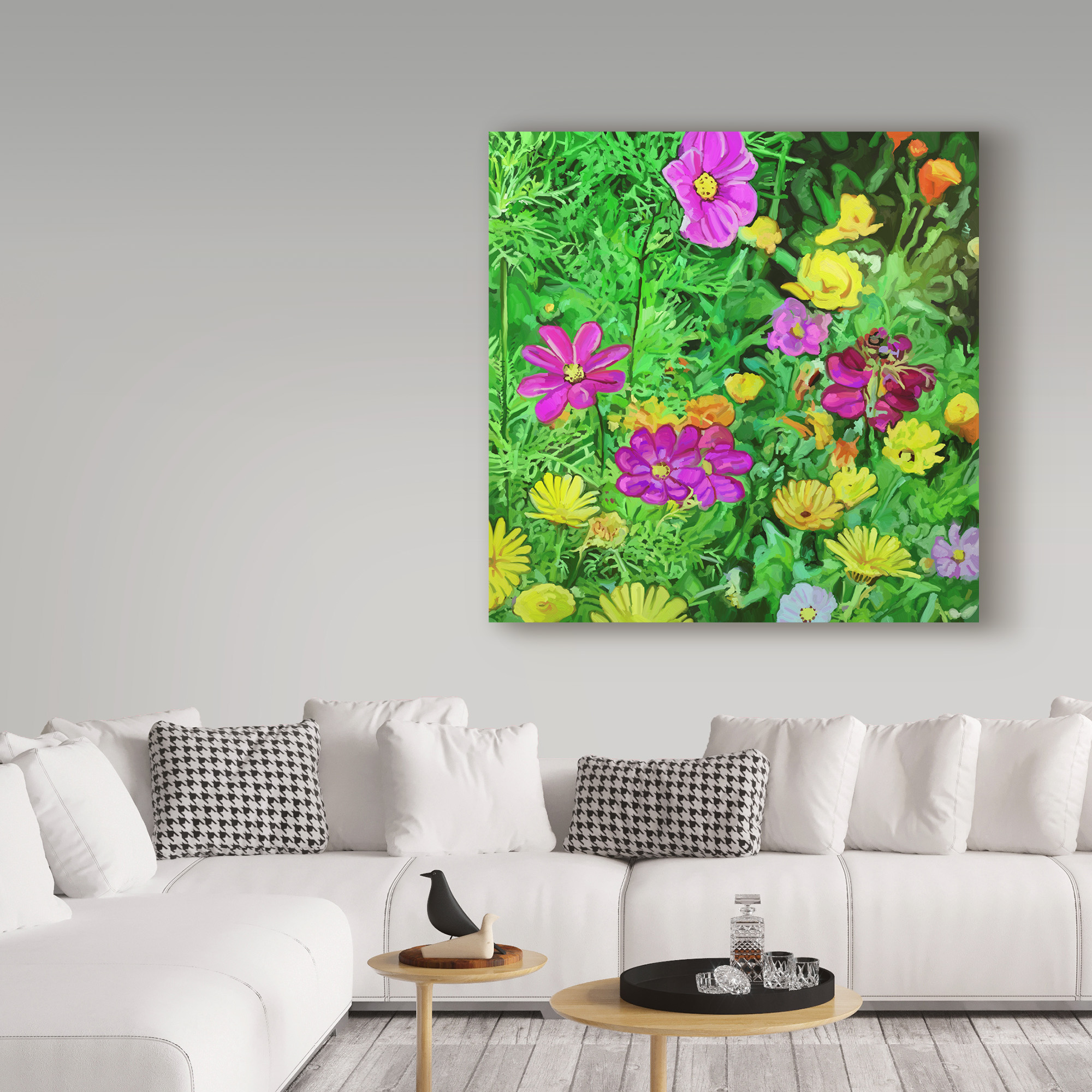 Trademark Fine Art 'Pop Art Flowers' Canvas Art by Howie Green