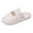 White, variant on GPOECD Women's Slippers Cozy Stylish Indoor Stripe Plush Warm Footwear for Couples Home Comfort Indoor Slippers
