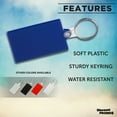 thumbnail image 2 of Rectangle Soft Keychains Set of 10, Bulk Pack - Perfect for Home, Tradeshows, Other Events - Blue, 2 of 5