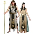 thumbnail image 2 of Disfraz de Faraón Cleopatra para adultos, traje de reina egipcia de Egipto, juego de rol de diosa Myth, vestido de fiesta de lujo, Carnaval, Halloween xuanjing  unisex, 2 of 2