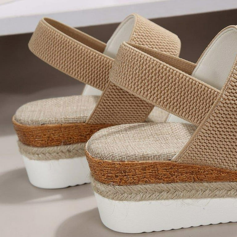Miluxas Wedge Sandals for Women Clearance: Dressy Platform