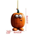 thumbnail image 4 of Sunshinehomely Halloween Pumpkin Ornaments, Spooky Halloween Hanging Pumpkin Decorations Halloween Thanksgiving Decorations Decorative Hanging Ornaments for Home Party Decor, 4 of 4