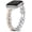 Silver/Rose Gold, variant on Wearlizer Slim Stainless Steel Watch Band Compatible with Apple Watch Bands Women Sculpted Link Bracelet Adjustable Strap for Series 11/10/9/8/7/6/5/4/3/SE/Ultra 38/40/41/42/44/45/46/49mm