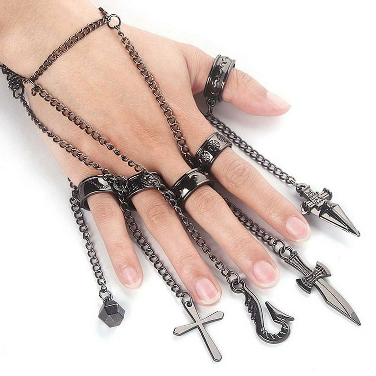 Anime Hunter X Hunter Bracelet Cosplay Accessories Kurapika Five Finger  Chain Suitable for Adults and Children Unisex - Silver, Zinc : :  Everything Else