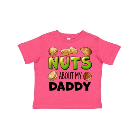 

Inktastic Nuts About My Daddy Peanut Almond Pistachio Gift Toddler Boy or Toddler Girl T-Shirt