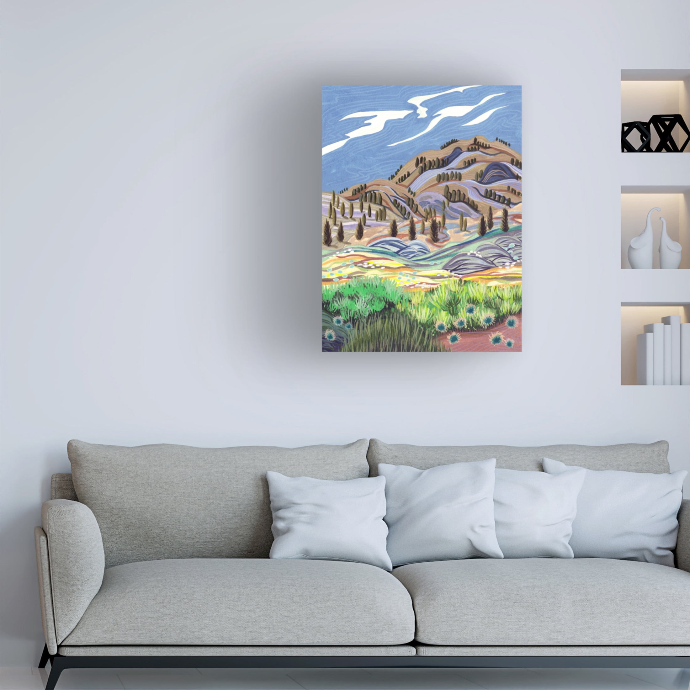 Trademark Fine Art Melissa Wang  Galaxy Roads I Canvas Wall Art