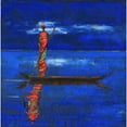 thumbnail image 3 of Rauscher, Michel 12x12 Black Modern Framed Museum Art Print Titled - Midnight Voyage 1, 3 of 5