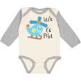 thumbnail image 3 of Inktastic Little Co-Pilot- Cute Helicopter Boys or Girls Long Sleeve Baby Bodysuit, 3 of 5