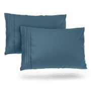 Cosy House Collection Pillowcases King Size - Peacock Blue Luxury Pillow Case Set of 2 - Premium Super Soft Hotel Quality Pillow Protector Cover - Cool & Wrinkle Free
