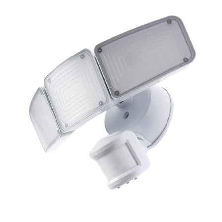 300-Watt Equivalent 5000 Lumen 240-Degree White Motion Sensing Integrated LED Flood Light