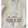 thumbnail image 2 of Embroidered Walking By Faith Tripping Constantly Sweatshirt, Funny Duck Shirt, Christian Shirt, Faith Sweatshirt, Jesus Sweatshirt, 2 of 5