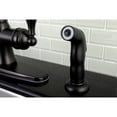 thumbnail image 4 of Kingston Brass GSY7705ACLSP American Classic Single-Handle 2-or-4 Hole Deck Mount Kitchen Faucet with Side Sprayer in Oil Rubbed Bronze, 4 of 7