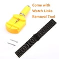 thumbnail image 3 of Correa de Reloj PUBAMALL Negro Acero Inoxidable Compatible con Gear S3 Frontier y Classic 22mm para, 3 of 7