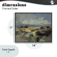 thumbnail image 4 of Stupell Industries Contemporary Muted Blue Landscape with Clouds Black Framed Giclee Art, 14 x 11, by Silvia Vassileva, 4 of 8