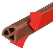 39 Inch Flexible Quarter Round Molding, Bendable Peel and Stick Trim, Brown