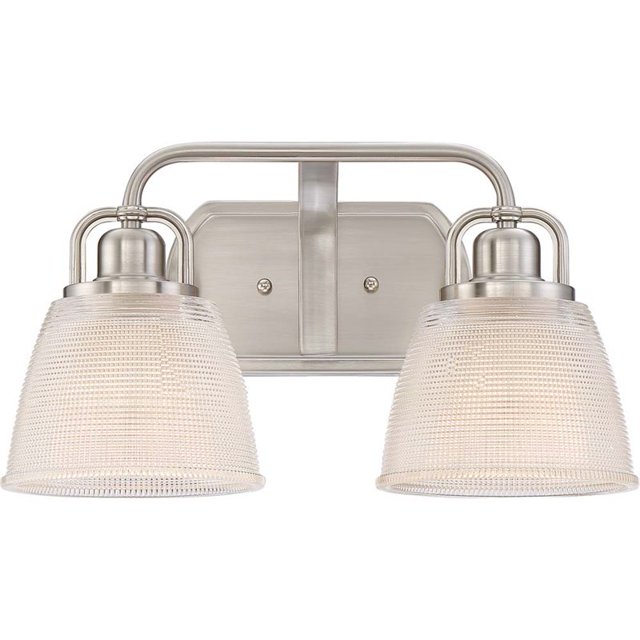 Quoizel Dublin 2 Light Vanity Light in Brushed Nickel