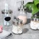 thumbnail image 1 of Juego de 4 Uds. de accesorios de baño para tarro de albañil, almacenamiento en el hogar, boca ancha de acero inoxidable, usos múltiples, tarro Baoblaze Tapas de baño Mason Jar, 1 of 8