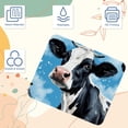 thumbnail image 3 of FeBohao Funny Mouse Pad Mat for Laptop Jiaji Cloth Durable Cute Soft Personalized Square Pretty Home Use Computer Adults Chic Aesthetic Trendy Haves Girl Boy Organizers Cows, 3 of 6
