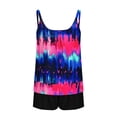 thumbnail image 3 of cocolona Womens Blouson Tankini Swimsuits with Shorts Modest Two Piece Bathing Suit Holiday Vacation Beach Swimwear, 3 of 4