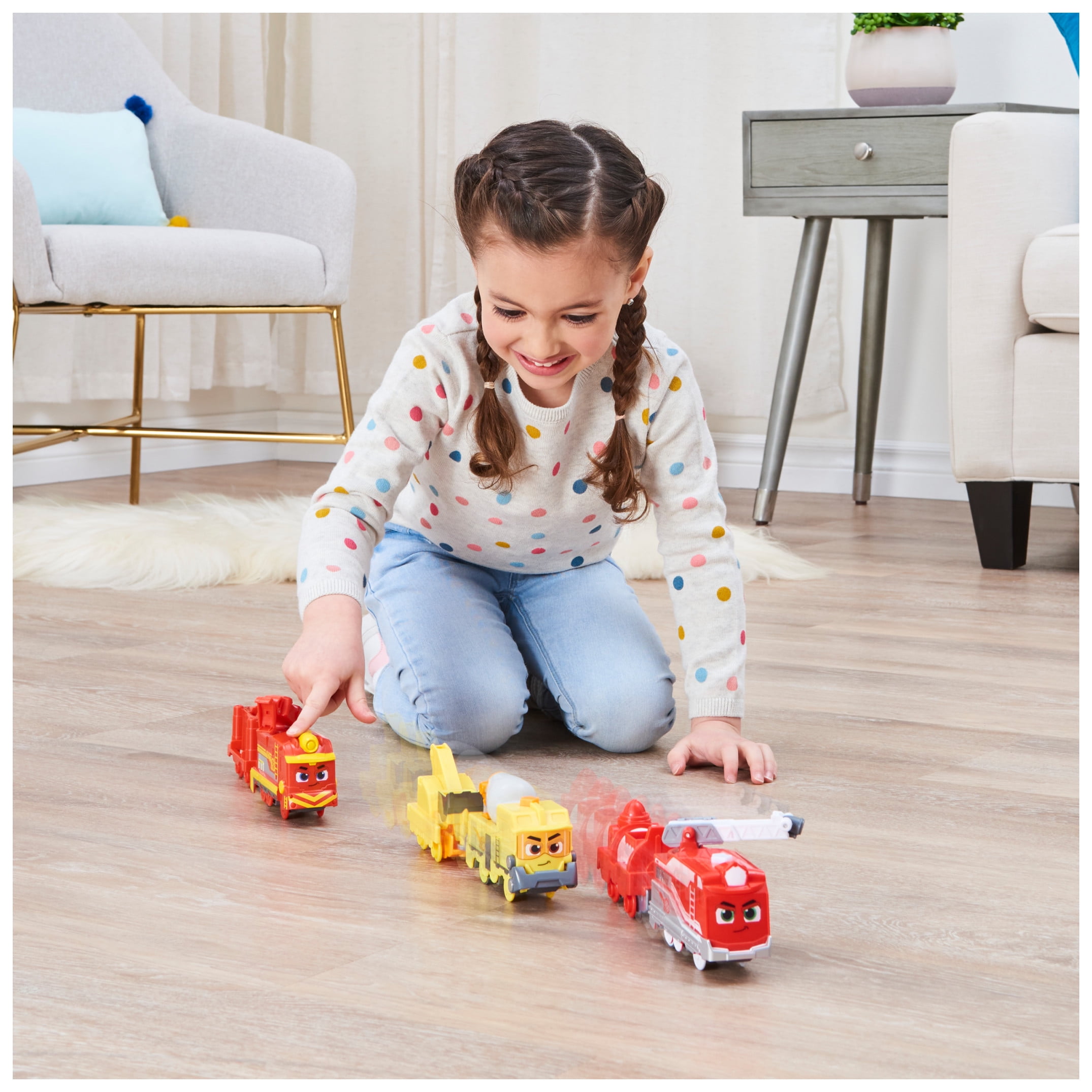 Mighty Express, Freight Nate Motorized Toy Train with Working Tool and Cargo Car, Kids Toys for Ages 3 and up