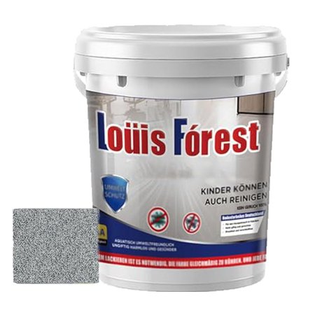 High-Gloss Marble Effect Epoxy Floor Coating, Floor Paint, Epoxy Paint, Waterproof Water-Based Epoxy Floor Paint, Garage Floor Paint, Concrete Floor Paint (Medium Gray)