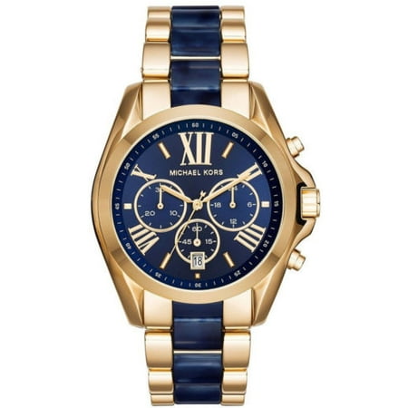 Save On Michael Kors Original MK5550 Unisex Bradshaw Black Stainless Chrono Watch 43mm! 3 Women s Watch Navy Blue MK6268