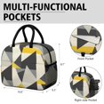 thumbnail image 6 of Obrewu Modern Art Geometric Lunch Bag for Adult, Insulated, Leakproof, Oxford Cloth, 6 of 7