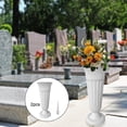 thumbnail image 4 of Grave Vase with Stake and Base Memorial Floral Vases for Flower Arrangement Headstones, 4 of 9